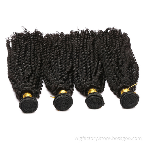 Factory supplier machine made hair weave virgin peruvian kinky curly hair, human kinky curly hair weave